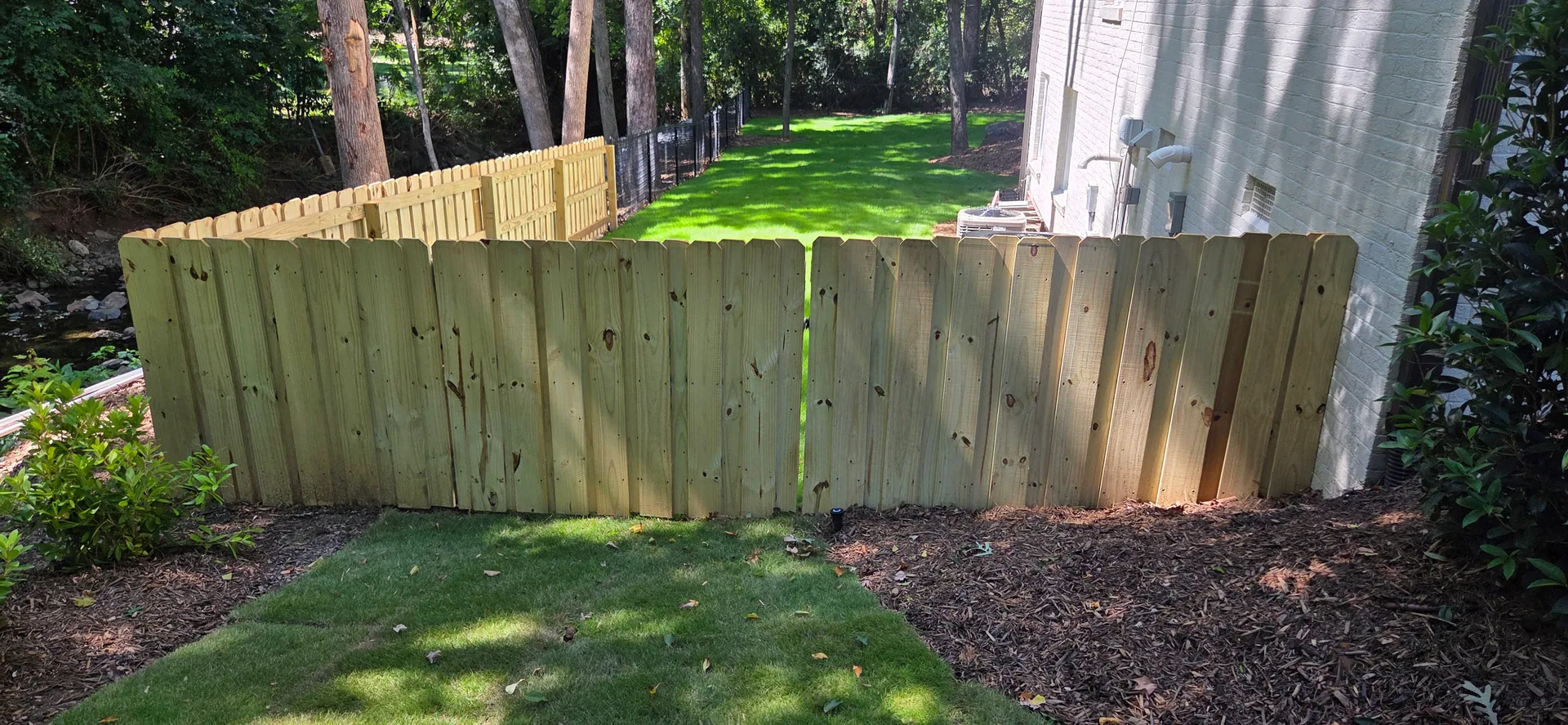 Fence Installation in Cramerton, NC, on Uneven Ground