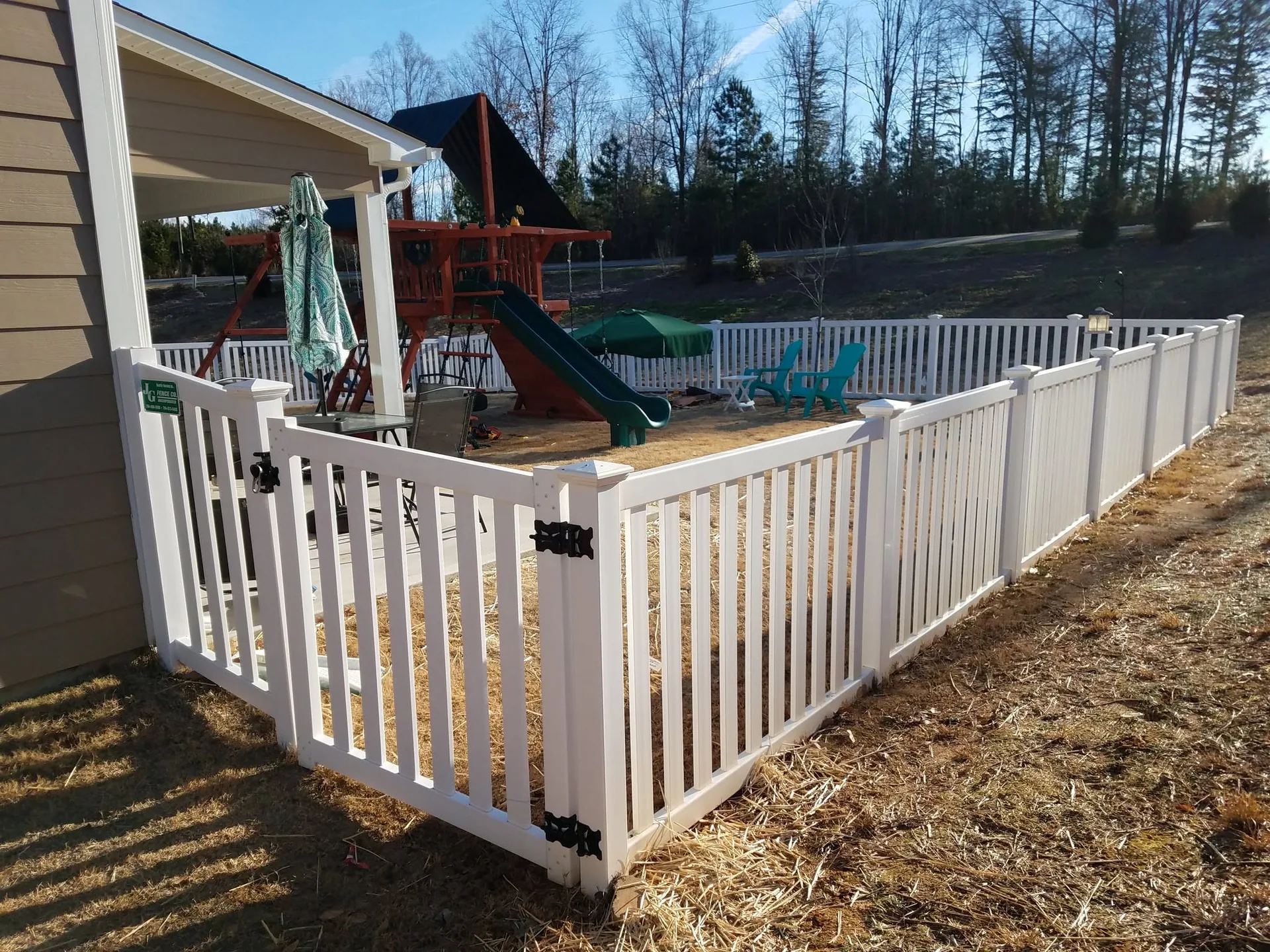 Vinyl Post and Rail Fence for an Open Look